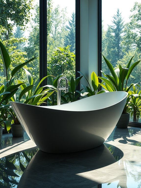 unique artistic bathtub design