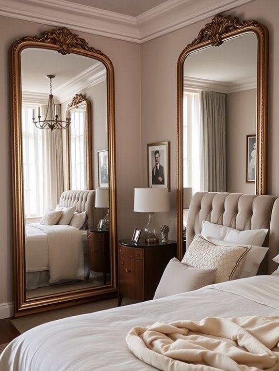 use mirrors for depth