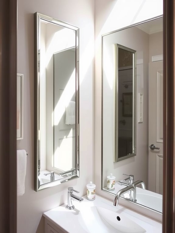 use mirrors to enhance