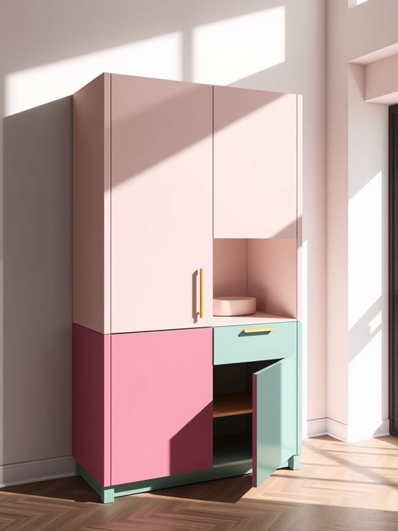 vibrant contemporary storage solution