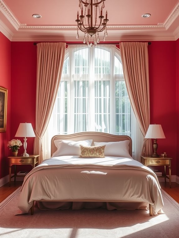 vibrant reddish orange hue