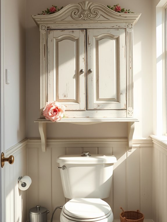 vintage inspired distressed cabinetry