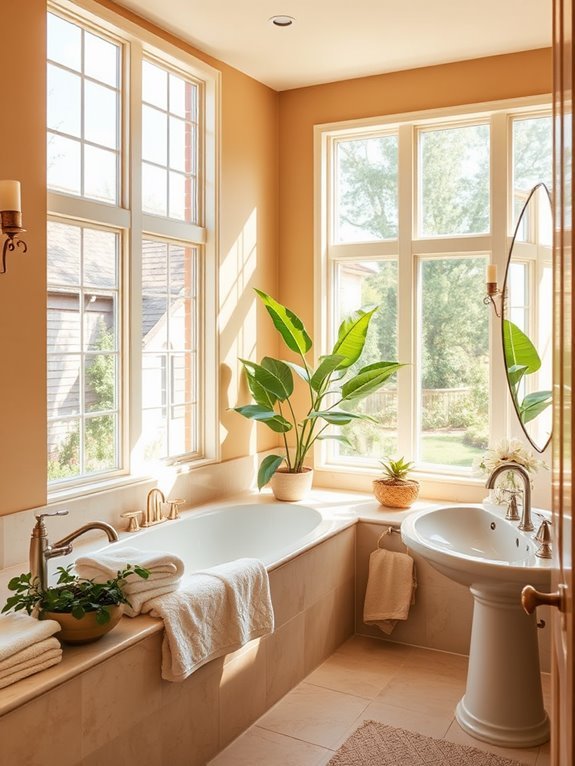 warm beige creates comfort