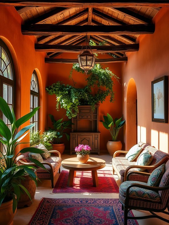 warm mediterranean terracotta hue