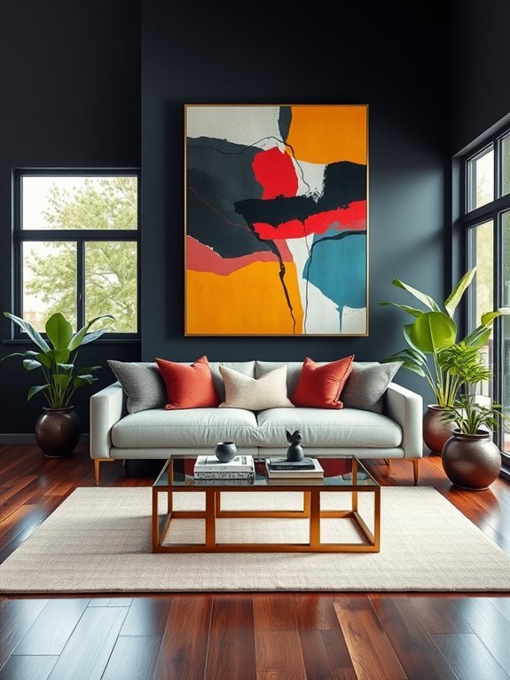 accent wall for art