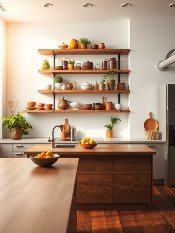 accessible open shelving design