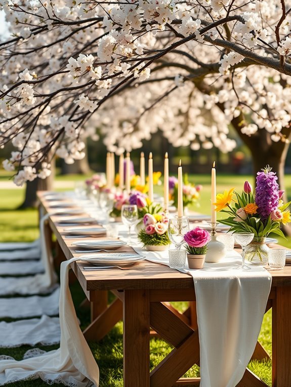 al fresco festive celebration settings