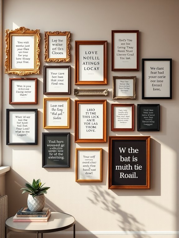 artistic text displays