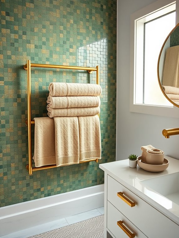 artistic towel arrangement ideas