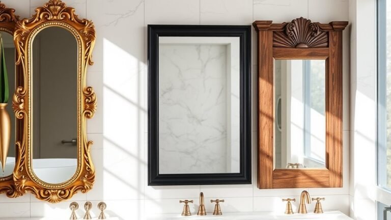 bathroom mirror frame ideas