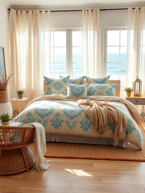 beach inspired bedding designs