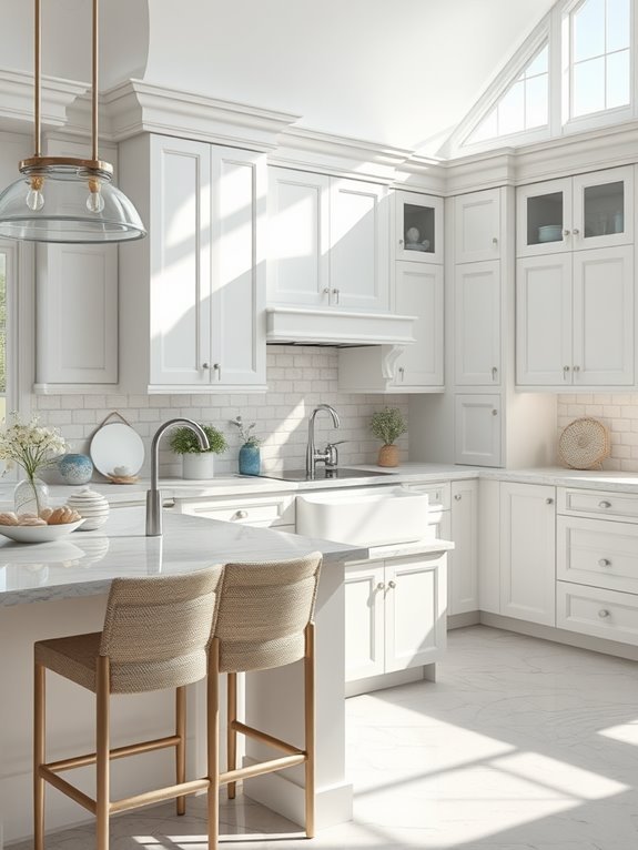 beachy chic kitchen design