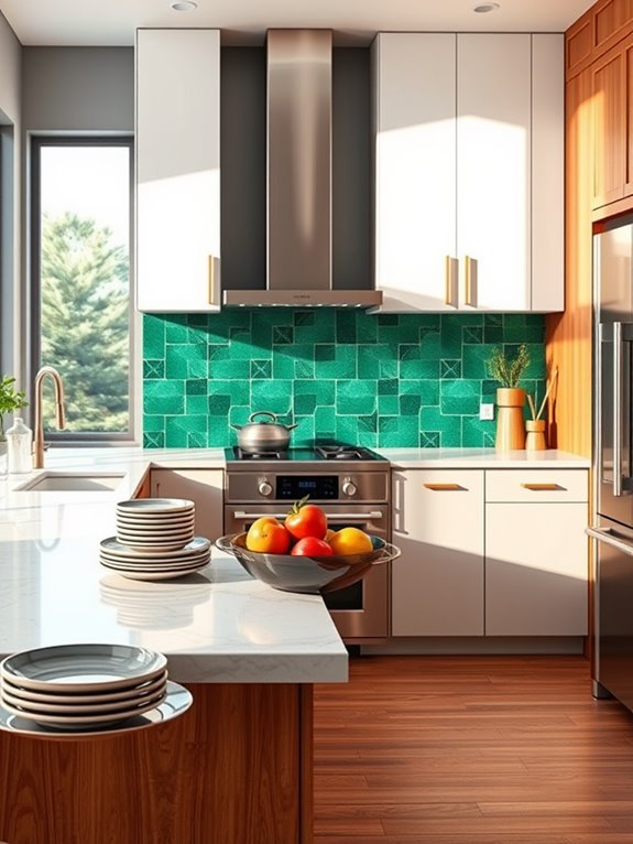 bold and striking backsplashes