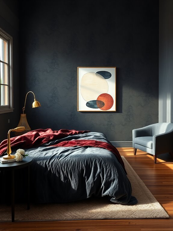 bold dramatic wall colors