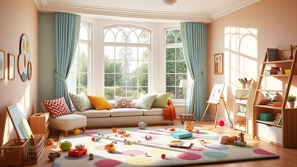 bright and playful space