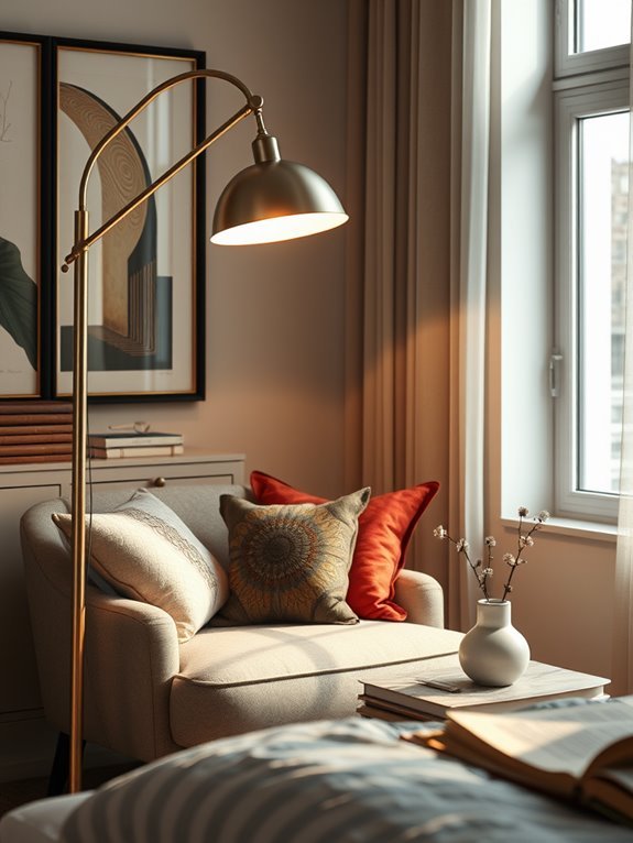 brighten space with lamp