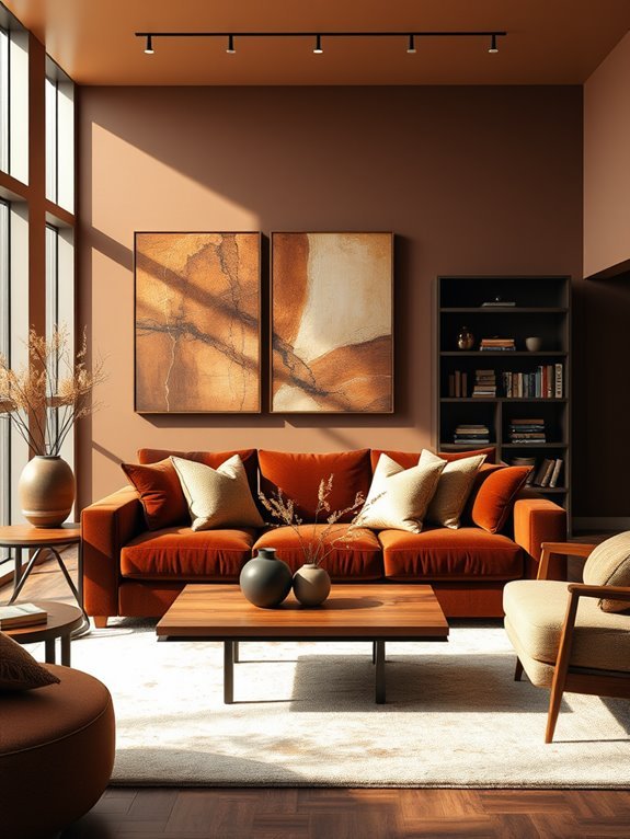 brown wall art elegance