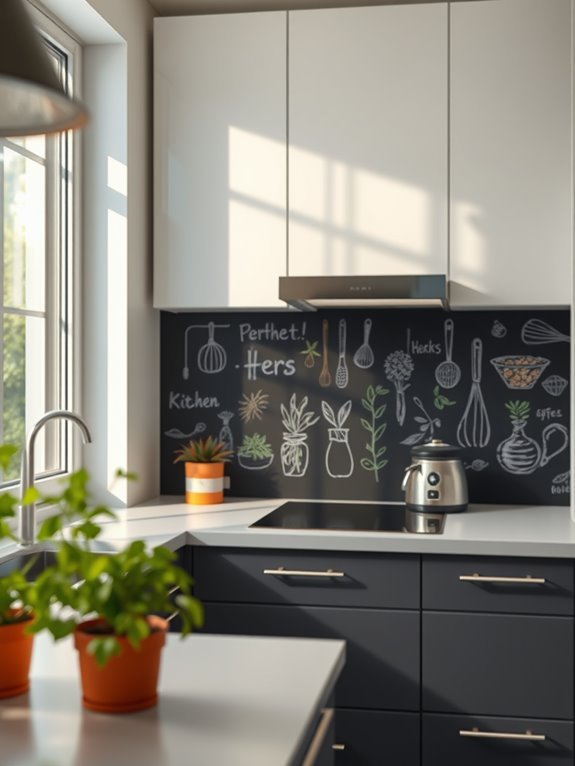 chalkboard and whiteboard options