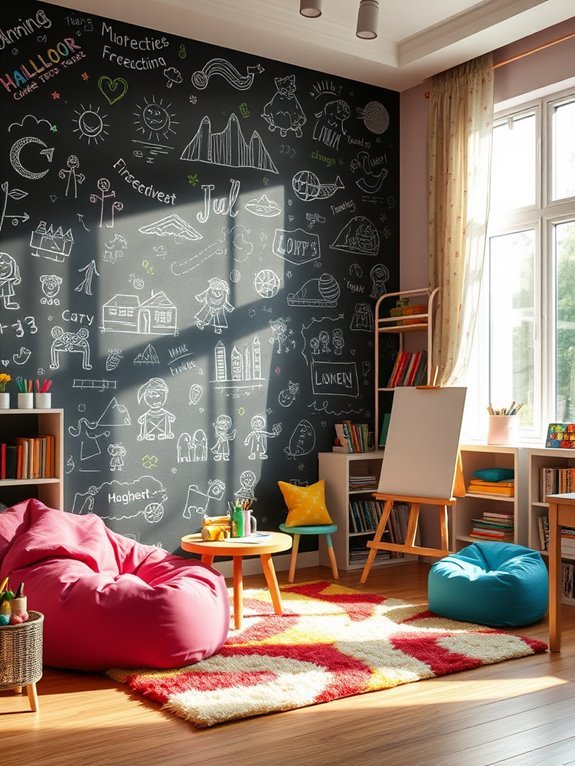 chalkboard paint enhances creativity