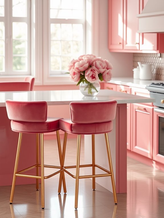 charming pink seating options