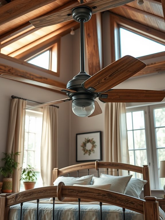 charming rustic ceiling fans
