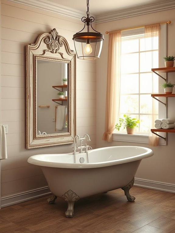 charming rustic farmhouse mirrors