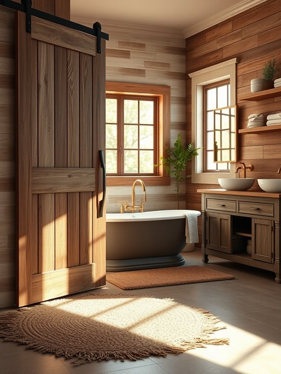 charming wooden sliding doors