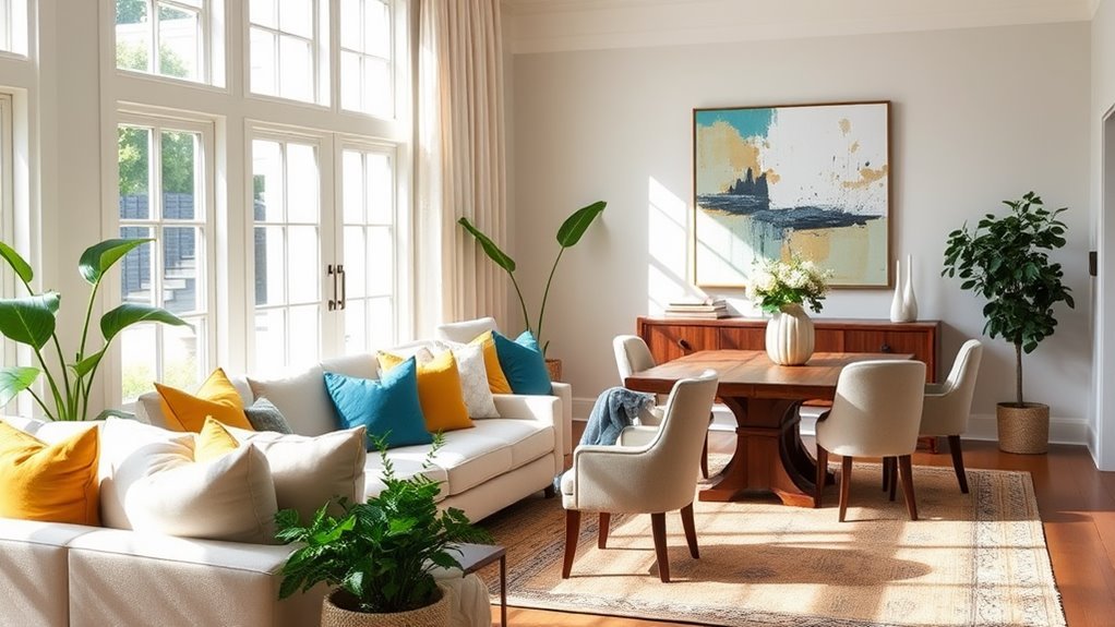 Designing a Space Efficient Living Dining Room: 15 Combined Living and ...