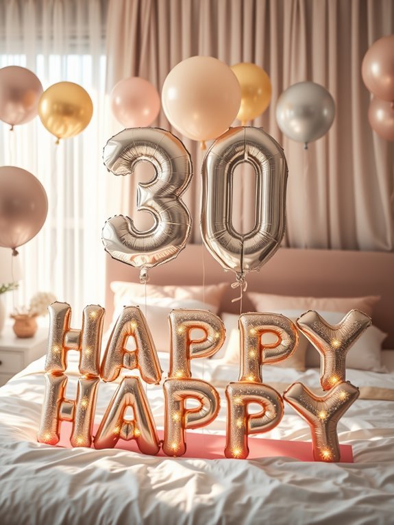 colorful balloon shaped letters