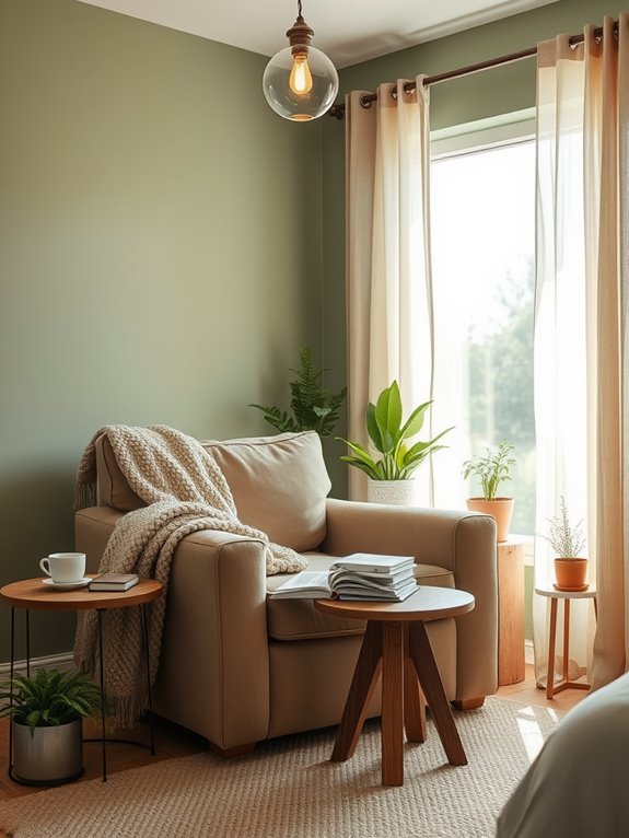 comfortable corner for reading