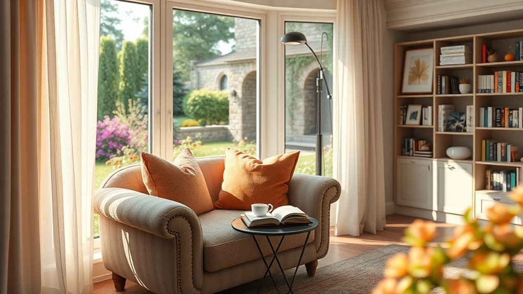comfortable corner for reading