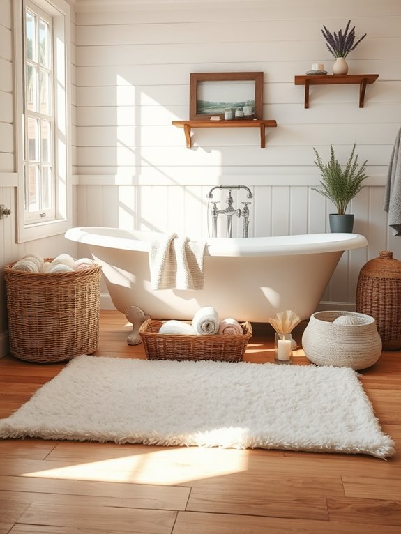 comfortable fabrics and decor