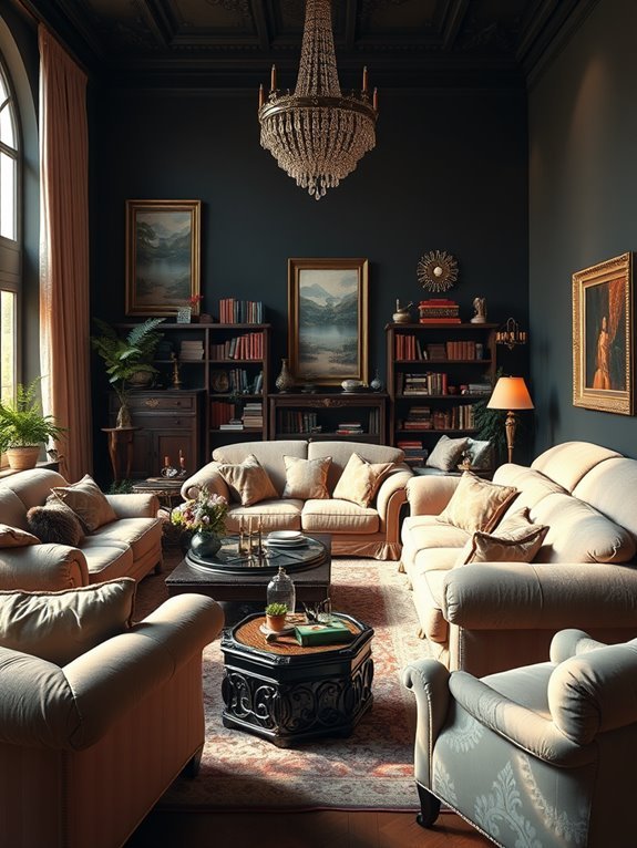 comfortably filled seating options