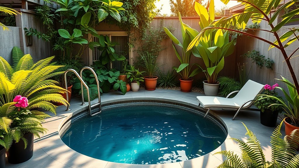 compact and stylish plunge pools