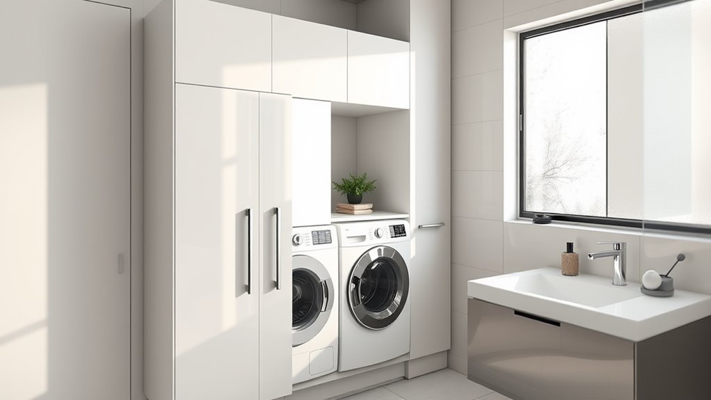 concealed laundry storage solution