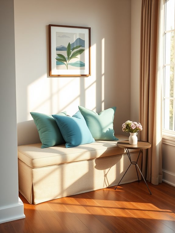 corner bench seating installation