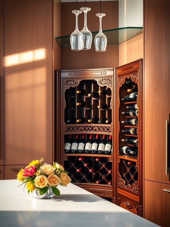 corner wine storage solutions
