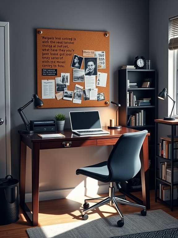 cozy and functional workspace