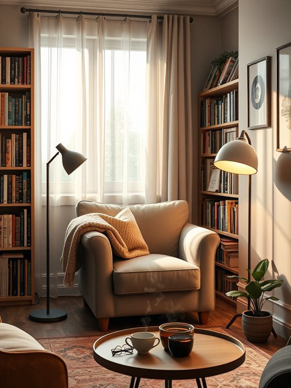 cozy nook for reading