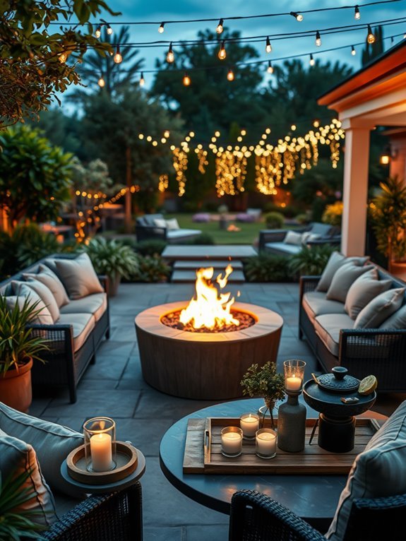 cozy outdoor gathering space