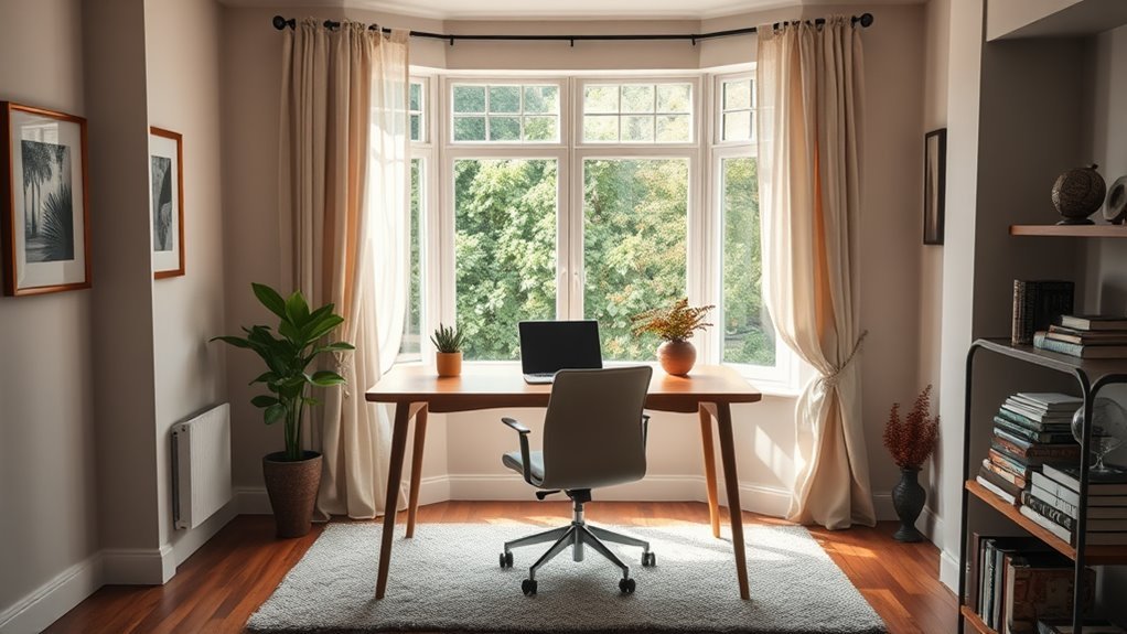 cozy remote work environment