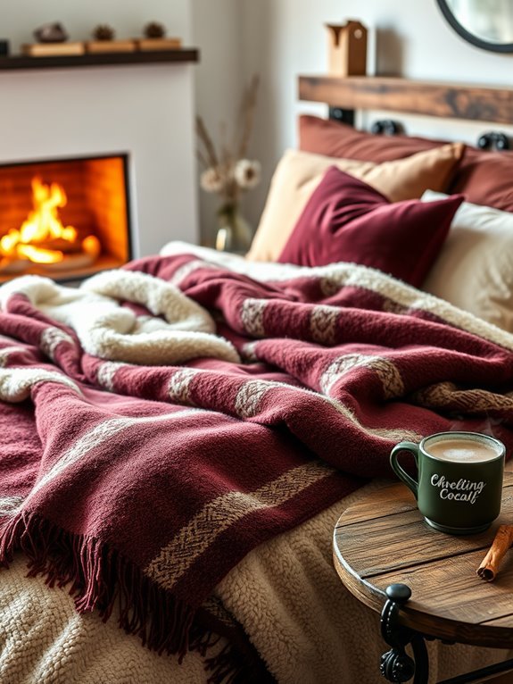 cozy soft sherpa throws
