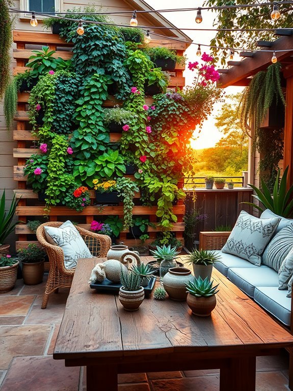 create a vertical garden