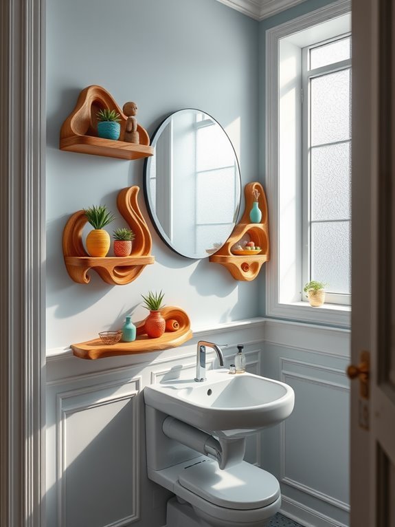 creative decorative shelf displays