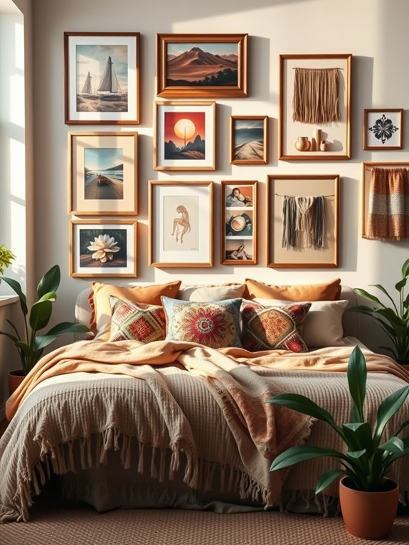 creative display of artwork