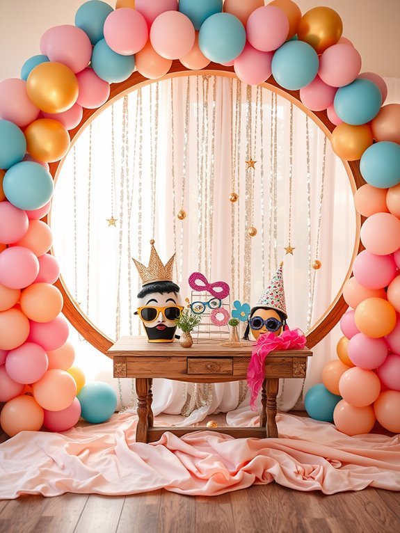 creative photo booth setup