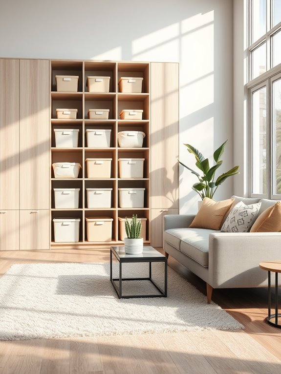 cubbies and bins organization