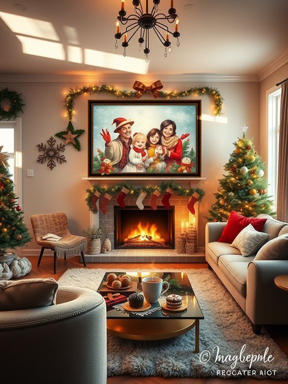 custom family holiday art
