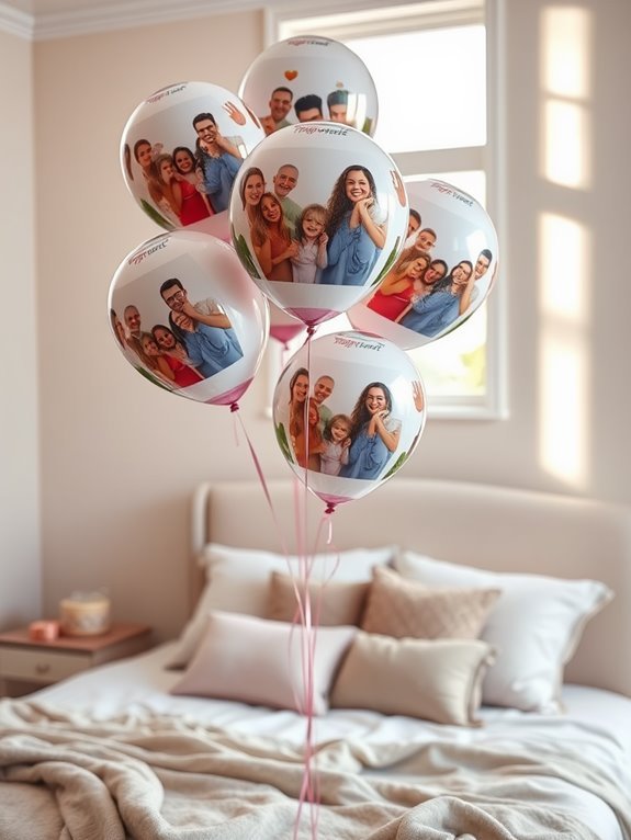 customizable balloon photo displays