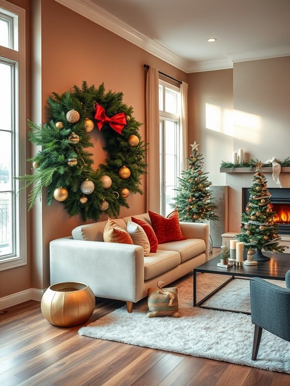 decorate with lovely wreaths